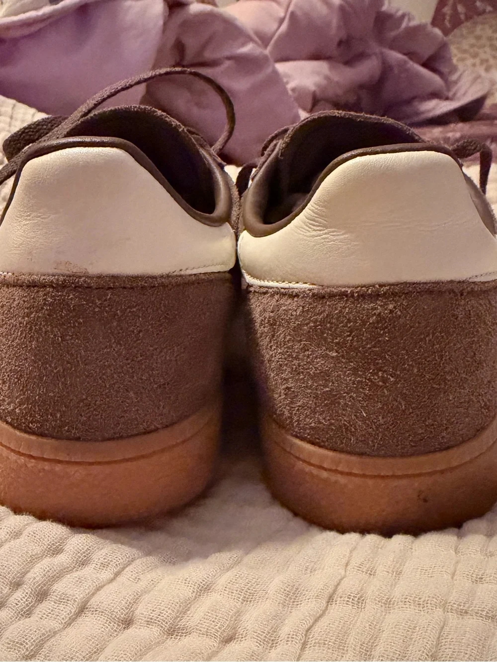 adidas brown suede
